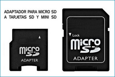 Adaptador MiniSD + SD para Tarjetas MicroSD
